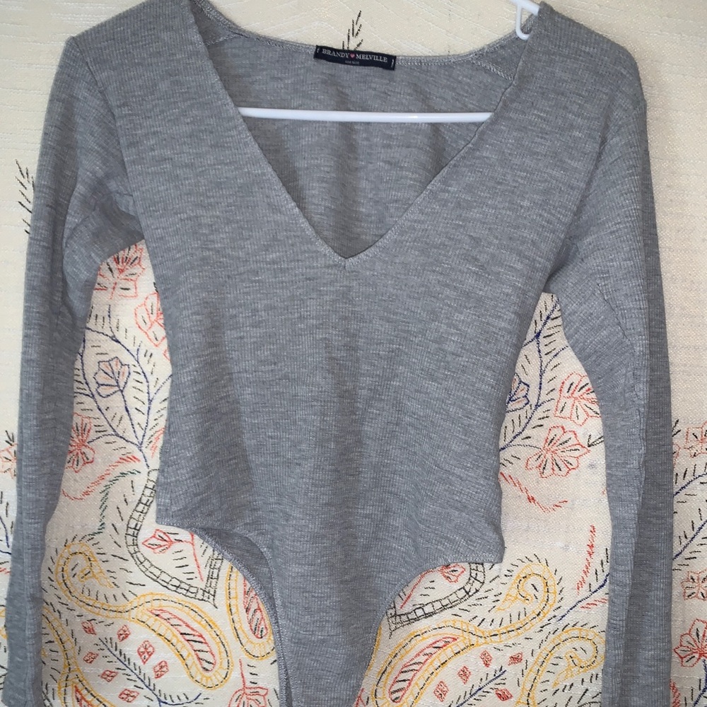 Brandy Melville grey body suit - Picture 2 of 3